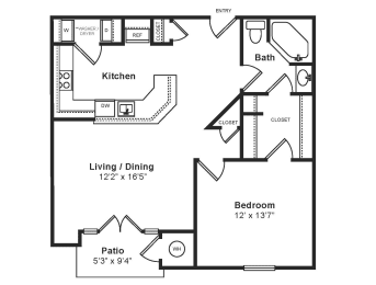 1 bed, 1 bath, 802 sqft, $1,895