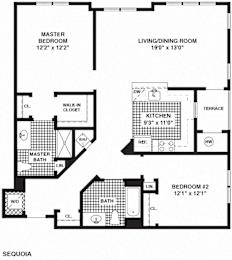 2 beds, 2 baths, 1,180 sqft, $2,190
