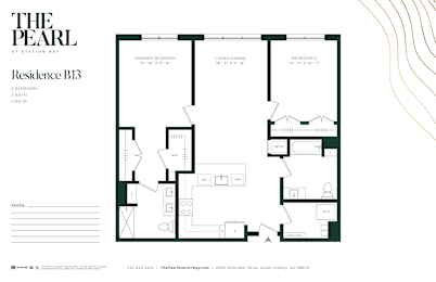 2 beds, 2 baths, $3,305