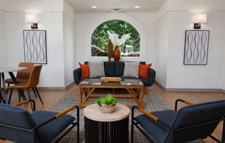 Leasing office seating area