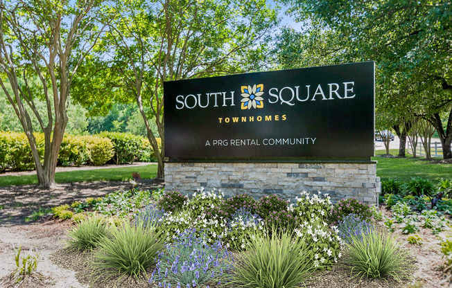 Welcoming Property Signage at South Square Townhomes, Durham, North Carolina