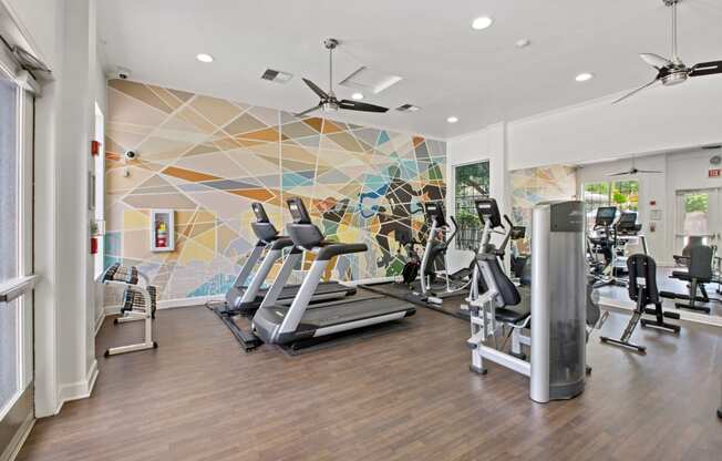 Fitness Center at Pavona Apartments, San Jose, California