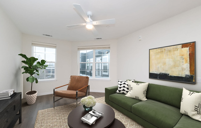 Living Room with Hard Surface Flooring