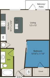 Studio, 1 bath, 685 sqft, $1,562
