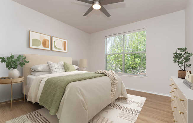 Bedroom with Hard Surface Flooring