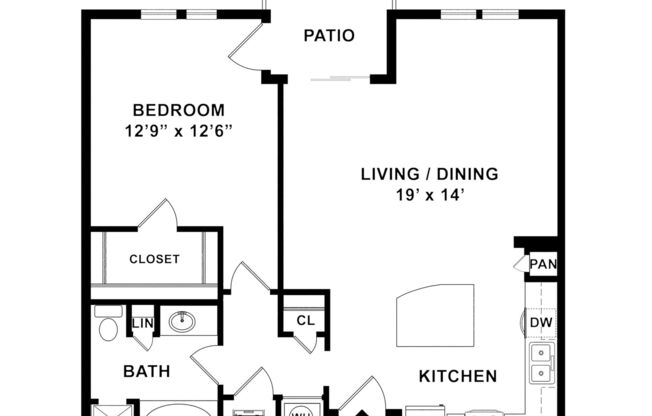 1 bed, 1 bath, 808 sqft, $1,760