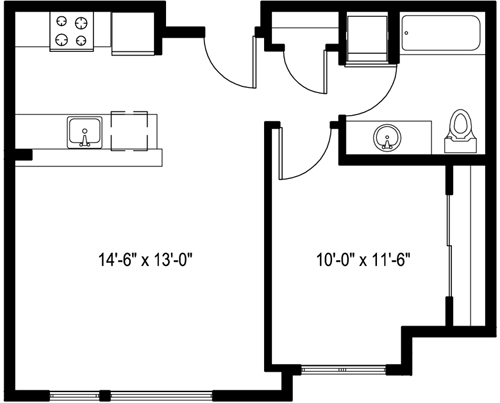 1 bed, 1 bath, 602 sqft, $2,309, Unit 325