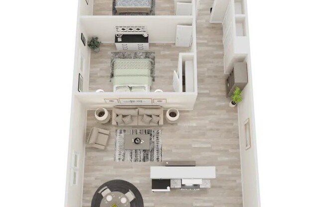 2 beds, 1 bath, 848 sqft, $850