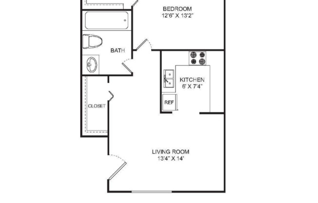 1 bed, 1 bath, 750 sqft, $999