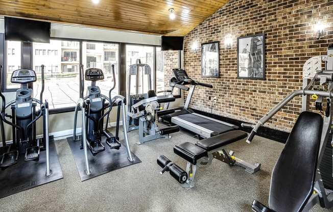 Fitness Center at The Village at Grant Square in Omaha, NE