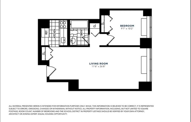 1 bed, 1 bath, $4,165, Unit 11D