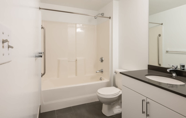 Bathroom With Hard Surface Flooring