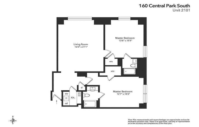 2 beds, 2 baths, $15,000, Unit 2101