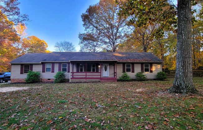 Large 3 bedroom rancher on huge lot off of Otterdale Road between Genito and Midlothian Turnpike