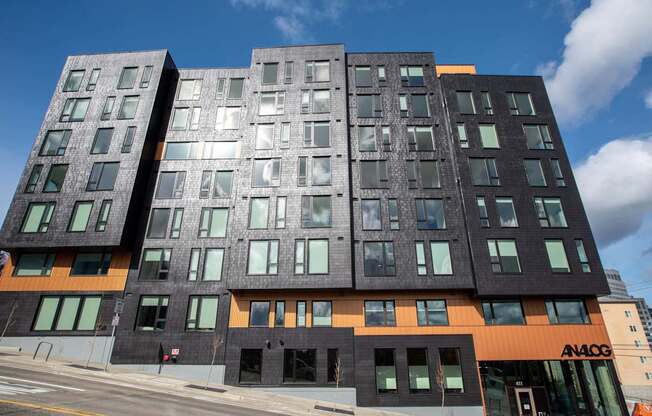 the building in which the apartment is located at Analog Tacoma, Tacoma, WA