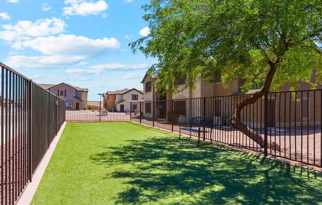 Dog Park at Bella Vita Apartments in Bullhead city Arizona Oct 2023