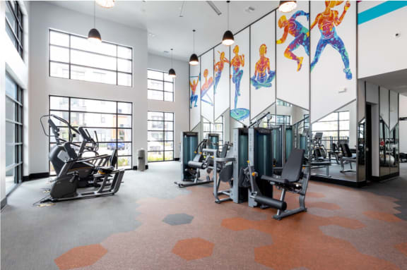 Gym with workout  machines at 19 South in Kissimmee, FL