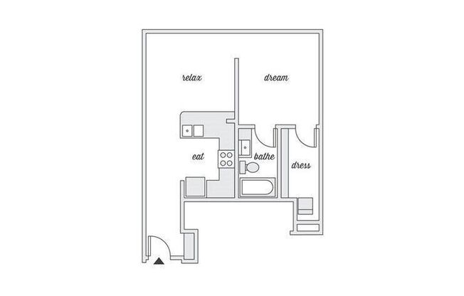 Studio, 1 bath, 660 sqft, $1,442