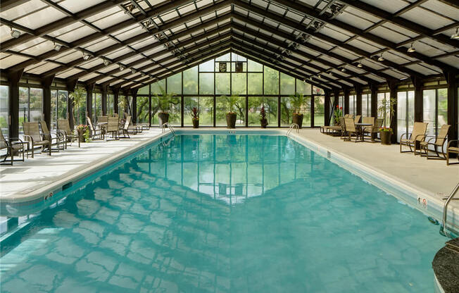 Convertible Indoor and Outdoor Pool with Retractable Roof at Brookdale on the Park, Naperville, IL, 60563