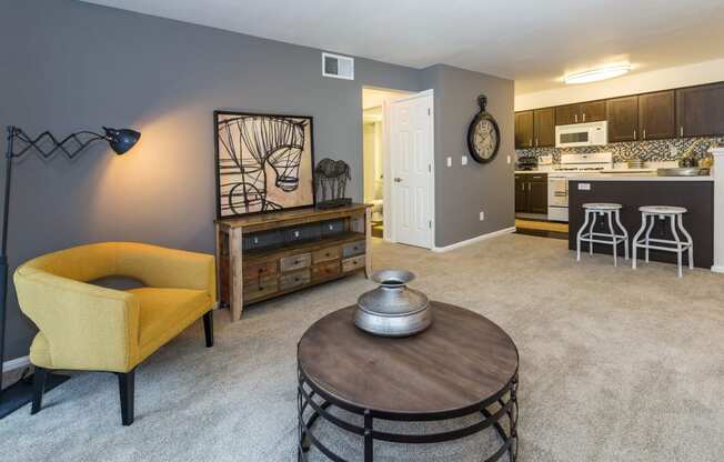 Modern Living Room at The Village at Westmeadow, Colorado Springs, CO