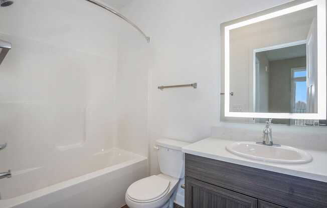 Modern Bathroom at Meadowbrooke Apartment Homes in Kentwood, MI 49512