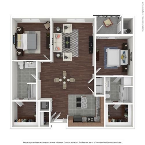 2 beds, 2 baths, 1,249 sqft, $2,130