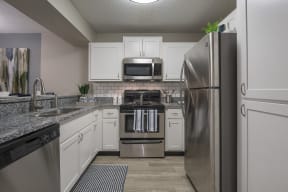Kitchen with stainless steel appliances | Saddleworth Green