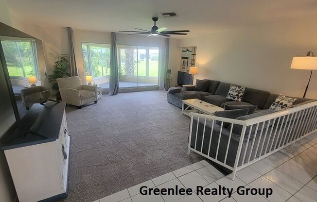 Spacious 2 Bed/2Bath Villa in the gated community of Seven Springs! On the golf course!