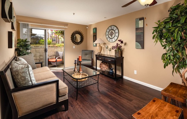 Modern Living Room at Renaissance Terrace, Long Beach, CA, 90813