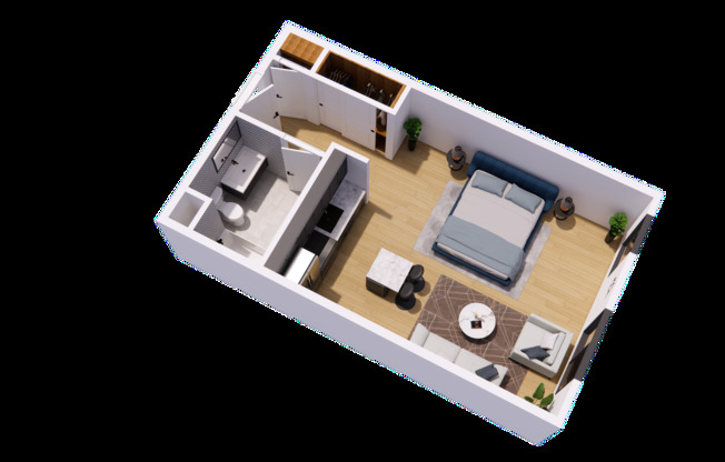 Studio, 1 bath, 456 sqft, $1,661.54, Unit 311