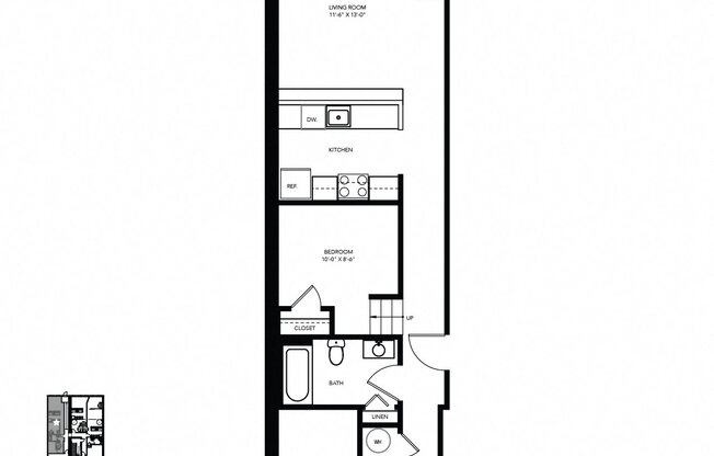 1 bed, 1 bath, 789 sqft, $1,207