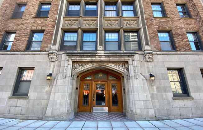 Comfortable Urban Living in a Classic Brick Building Near UW & Light Rail