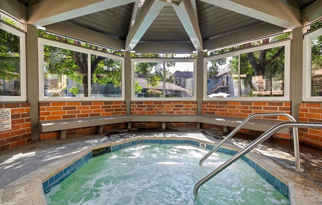 our apartments showcase a beautiful screened in porch