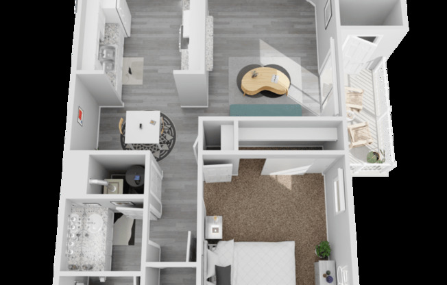 1 bed, 1 bath, 714 sqft, $1,095