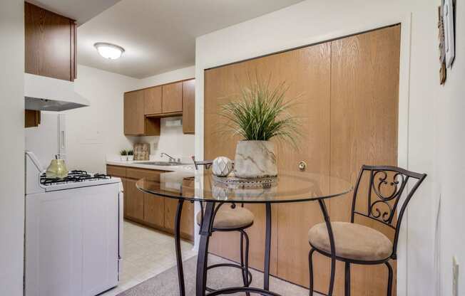 Kitchen & Dining Area  at The Village Apartments, Michigan