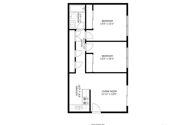 2 beds, 1 bath, 700 sqft, $1,249, Unit 26