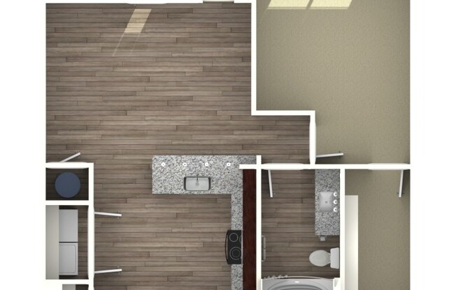 1 bed, 1 bath, 742 sqft, $1,295