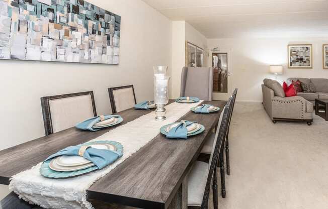 Large dining room at Ivy Hall Apartments