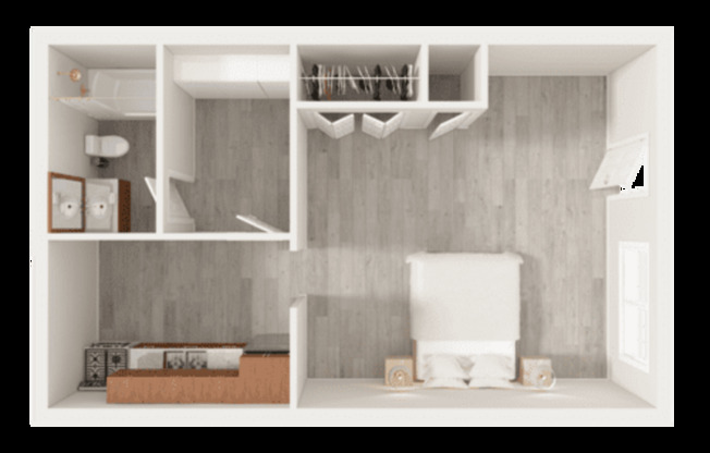 Studio, 1 bath, 500 sqft, $999