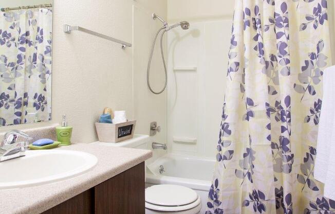 Maple Ridge Apartments Model Bathroom