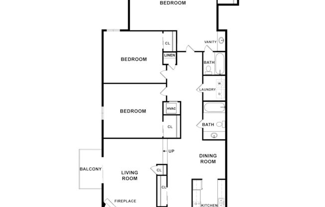3 beds, 2 baths, 1,400 sqft, $1,400