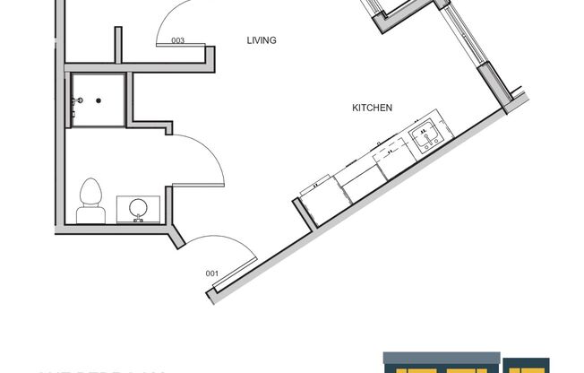 1 bed, 1 bath, 386 sqft, $1,450, Unit 407