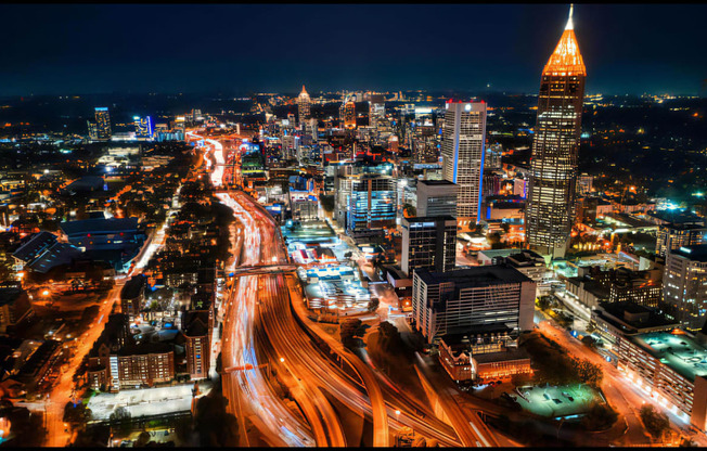City Lights of Downtown Atlanta