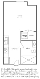 Studio, 1 bath, 380 sqft, $2,589