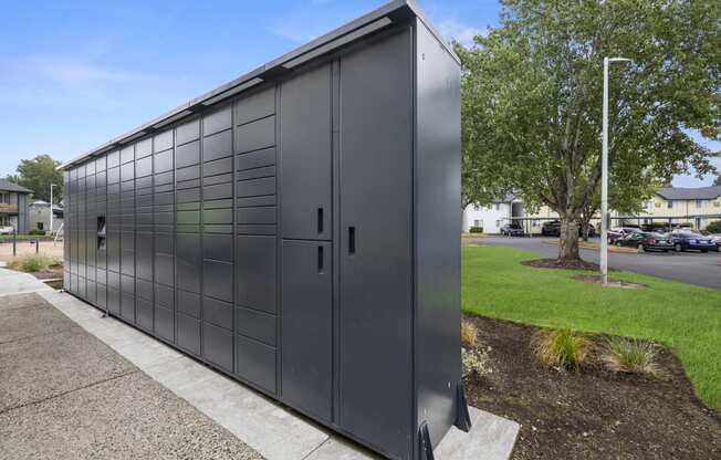 package lockers  at Cedar House, Vancouver