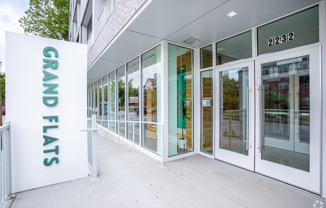 Alternate view of the entrance at Grand Flats, Missouri, 63104