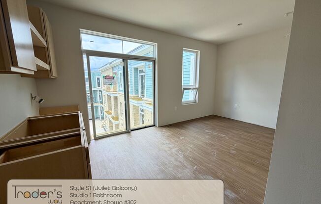 Studio, 1 bath, 499 sqft, $1,595, Unit 202