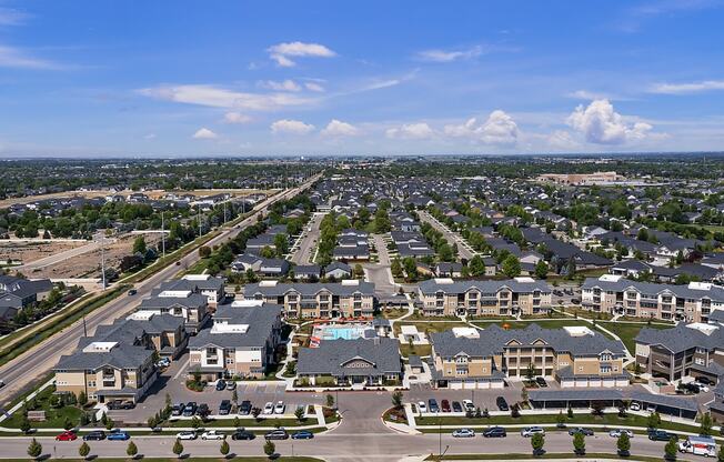 Prelude at Paramount Apartments Aerial of Exterior