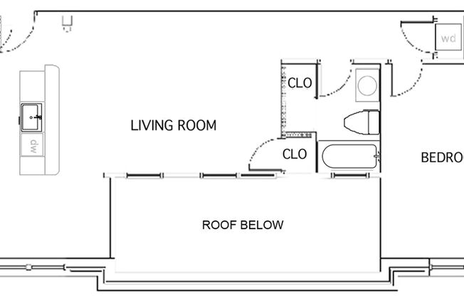 1 bed, 1 bath, 635 sqft, $1,360, Unit Apt C-14