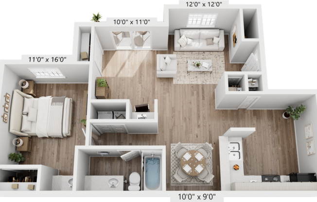 1 bed, 1 bath, 1,031 sqft, $1,455
